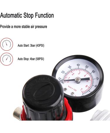 Timbertech Airbrush Kit with Compressor AS18-2K - Basic Start Kit for Hobby, Tattoo, Graphic & Body Painting - Buy Online on GoSupps.com