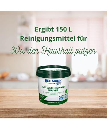 HEITMANN pure Multi-Purpose Cleaner Vegan Powder Microplastics Free 300g - Buy Online on GoSupps.com