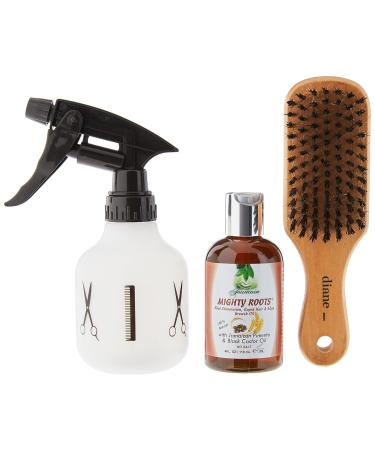 Fountain Mighty Roots - Hair Growth Remedy | Boar Brush Satin Cap & Spray Bottle | Stimulate Follicles for Healthier Hair - Buy Online on GoSupps.com