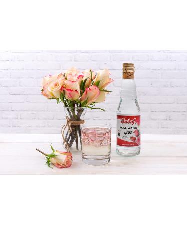 Sadaf Rose Water 20 oz - Food Grade for Cooking, Baking & Drinking - Persian Desserts & Beauty Care - Product of Lebanon - 20 Fl Oz - Buy Online on GoSupps.com