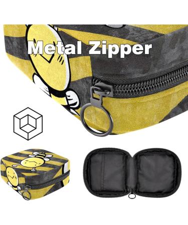 Buy Portable Women's Binding-Up Bags & Menstrual Cup Pockets | Cute Black & Yellow Designs for Teens - Buy Online on GoSupps.com