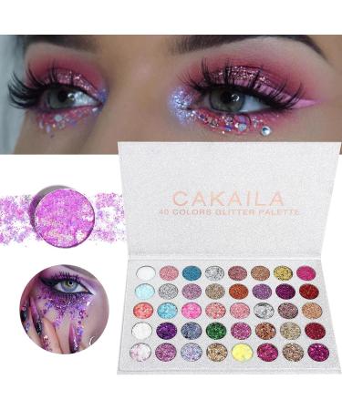5 Eyeshadow Pallets | 40colors Eye Shadow for Women Pressed Eyeshadow Makeup Palette Eye Shadow Powder Long Lasting 5 Pcs a - Buy Online on GoSupps.com