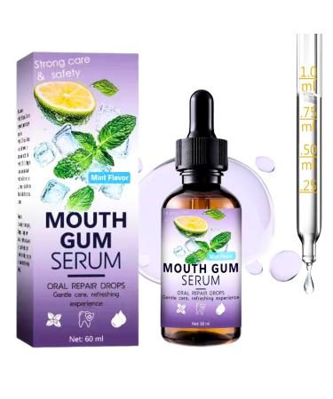 Gum Restore Drops Gum Repair for Receding Gums Stain Removal Regrowth Treatment Dry Mouth and Bad Breath Relief for Adults Instant Fresh Breath Oral Care Solution