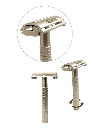 CS-305 Classic Samurai Butterfly Double Edge Safety Razor + 5 Astra Blades - International Shipping Available - Buy Online on GoSupps.com