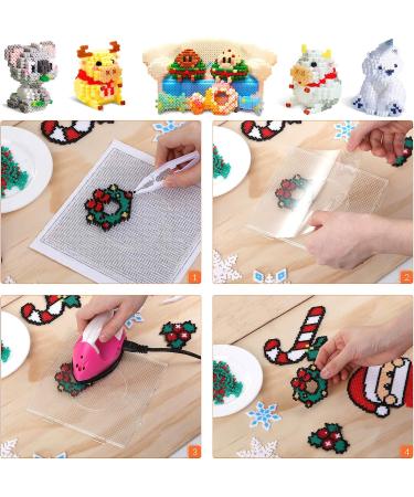 24,000 Fuse Beads Kit - 24 Colors 2.6mm Tiny Mini Beading Set with Pegboards and Ironing Paper for Party Crafts - Buy Online on GoSupps.com