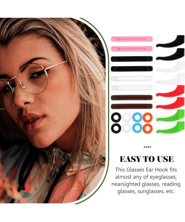 Uonlytech Slide-Resistant Glasses Holder Set | Interchangeable Ear Handles & Protective Tips for Enhanced Comfort | International Shipping Available - Buy Online on GoSupps.com