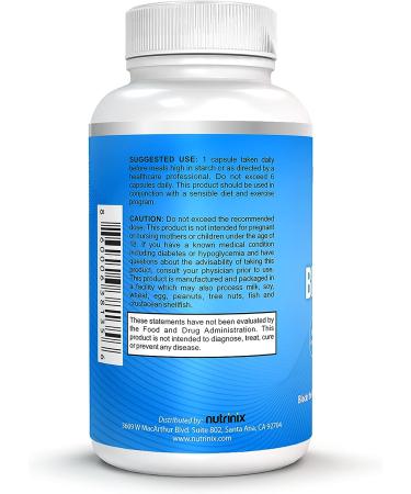 Nutrinix White Kidney Bean Carb Blocker Pills - 60 Capsules - Keto Appetite Suppressant for Weight Loss - Non-GMO Starch Blocking Supplement - Buy Online on GoSupps.com