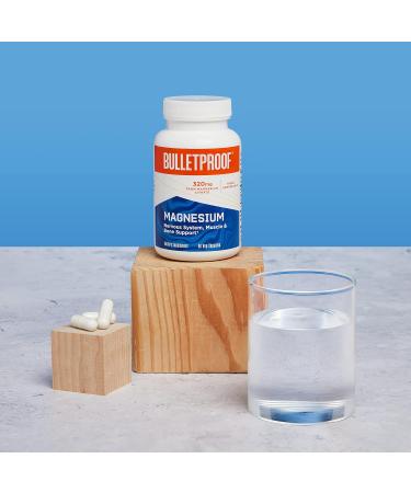 Bulletproof Magnesium Capsules 90 Count Supplement for Nervous System Muscle and Bone Support 90 Count (Pack of 1) - Buy Online on GoSupps.com