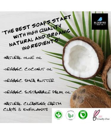 BLUEBYRD 100% Natural Black Currant & Vanilla Soap Bar - Vegan Paraben-Free Moisturizer for Sensitive Skin | Organic Oils & Natural Fragrance - Buy Online on GoSupps.com