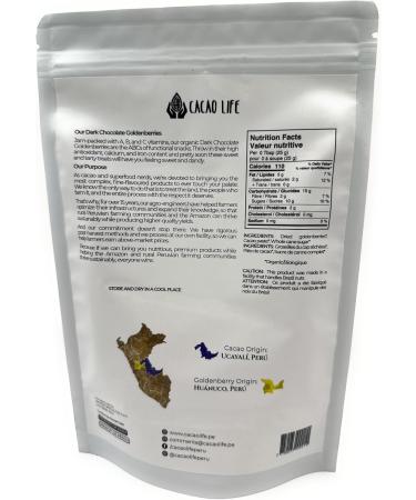 Dark Chocolate Golden Berries | Vegan | Gluten Free Snacks | 100% Organic | NON GMO | 227gr - Buy Online on GoSupps.com