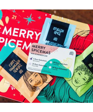 Just Spices Spice Advent Calendar 2023 | 24 Premium Spice Blends & Recipes | Perfect Christmas Gift for Men & Women (Red) - Buy Online on GoSupps.com