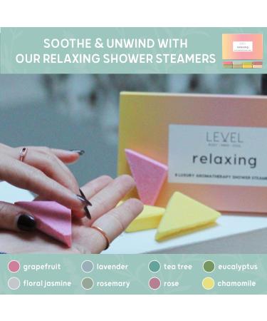 Level Body Mind Soul - Aromatherapy Shower Steamers Set - Energising + Relaxing - Birthday Gifts for Women - Shower Bombs with Multiple fragrances - Self Care Relaxation Energising and Relaxing - Buy Online on GoSupps.com