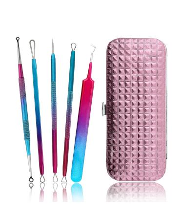 Pimple Popper Tool Kit - Blackhead and Whitehead Remover for Face, Nose, Forehead - Buy Online on GoSupps.com