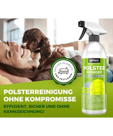 Upholstery Cleaner Sofa 750ml - Best Stain Remover for Furniture Car Seats & Carpets - Effective & Easy to Use - Buy Online on GoSupps.com