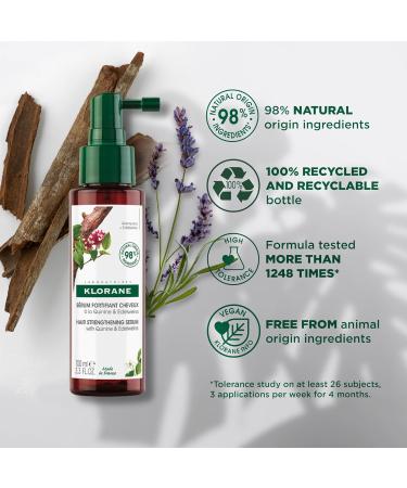 Klorane - Strengthening Serum with Quinine and Organic Edelweiss - Supports Stronger Hair For Men and Women - 100ml - Buy Online on GoSupps.com