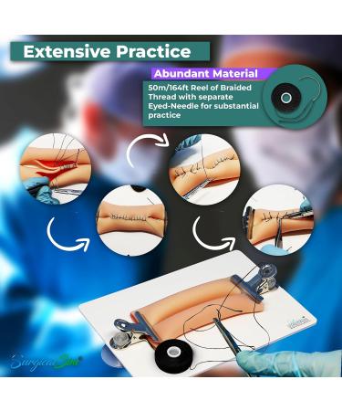 Bowel Anastomosis Practice Kit - Side to Side Suture Models (0.8 Diameter) - International Shipping Available - Buy Online on GoSupps.com