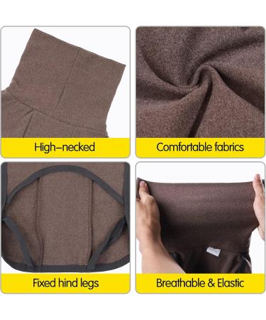 Heywean Dog Sweatshirt | Warm Stretch Fleece Vest for Small & Medium Dogs | Winter Pet Clothing for Indoor & Outdoor Use | L Brown - Buy Online on GoSupps.com