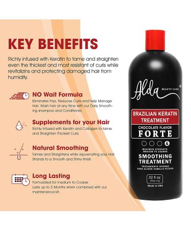 Alda Chocolate Brazilian Keratin Treatment 32 Fl Oz - Permanent Straightening Blowout - Buy Online on GoSupps.com