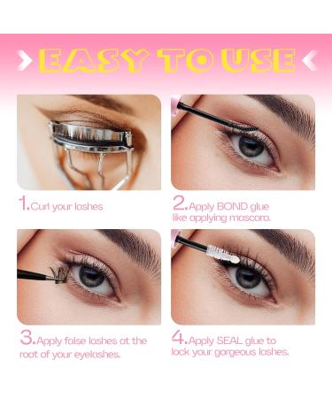 Mavphnee Cluster Lash Glue: Long Lasting Waterproof Bond and Seal for DIY Extensions - Buy Online on GoSupps.com