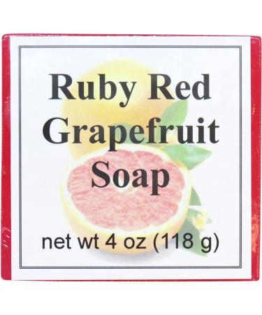 Ruby Red Grapefruit Glycerin Soap by Eclectic Lady 4 oz Bar