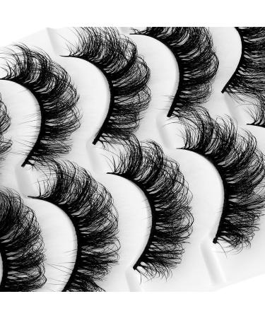 Sibba 5 Pair Dramatic 20mm Faux Mink Eyelashes - Wispy Thick & Fluffy Eyelash Extensions for Stunning Volume - Buy Online on GoSupps.com