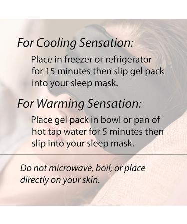 2 Pack Silicone Gel Insert for Sleep Mask - Warming or Cooling Eye Mask Inserts (Red) - Buy Online on GoSupps.com