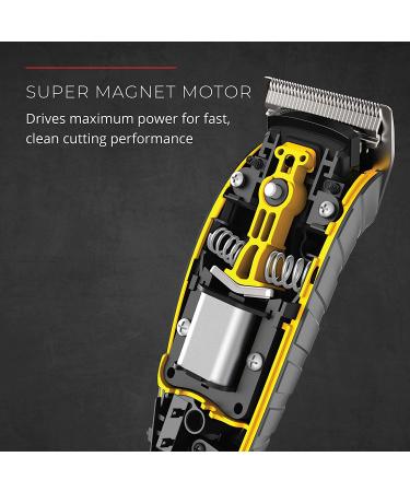 Remington HC5855 Haircut Kit & Beard Trimmer for Men - 15 Piece Set - Yellow - Buy Online on GoSupps.com