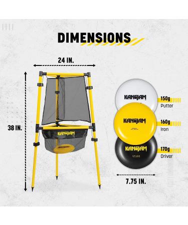 Kan Jam Ultimate Disc Golf Set - 2 Baskets & 3 Discs | Shop Now - Buy Online on GoSupps.com