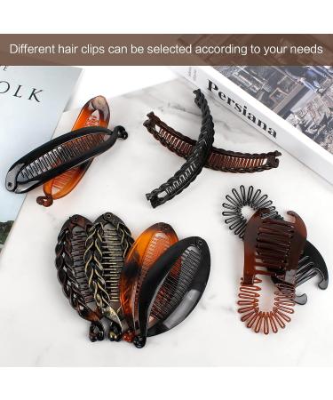 Fumanduo Vintage Banana Clips - Set of 10 Fish Shape Hairpins for Women | Hair Accessories for Ponytails & More - Buy Online on GoSupps.com