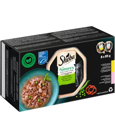 Sheba Nature s Collection in Sauce - Finest Katznass Futter in the bowl - Fine diversity (MSC) - 32 x 85g Fine variety (MSC) 2.72 kg (1 Pack) - Buy Online on GoSupps.com