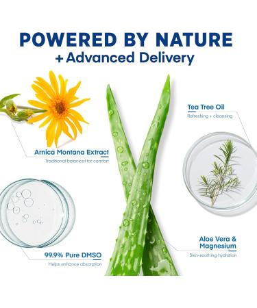 Hermon DMSO Arnica Roll-On: 99.9% Pure Pharmaceutical Grade with Magnesium Aloe Vera & Vitamin E Fast-Absorbing Topical Formula for Joint Muscle & Nerve Comfort 3.4 fl oz 1 Pack DMSO with Arnica - Buy Online on GoSupps.com