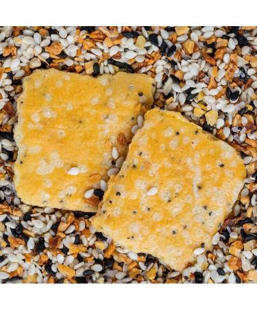 HighKey Gluten Free Everything Crackers - 6.75oz | Keto-Friendly Almond Flour Cracker | Low Carb Chips with High Protein | Everything Spiced Snack - Buy Online on GoSupps.com