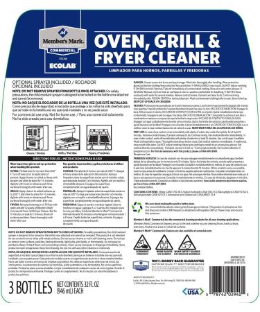 ProForce Oven Grill & Fryer Cleaner - 3-32 oz - Buy Online on GoSupps.com