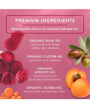 Badger Damascus Rose Organic Face Cleansing Oil - 2 oz | Natural Facial Cleanser - Buy Online on GoSupps.com