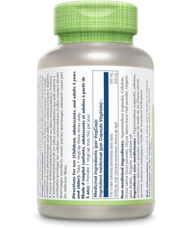 SOLARAY Cat s Claw Bark 500mg | Immune System & Digestion | Uncaria Tomentosa Whole Bark | Dietary Supplement | Vegan Lab Verified | 100 Vegetarian Capsules - Buy Online on GoSupps.com