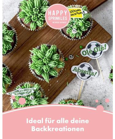 Happy Sprinkles Football Champion 90g - Chocolate Sprinkle Mix for Cookies Ice Cream & Cakes | Ideal Tortendeko for Football Parties - Buy Online on GoSupps.com