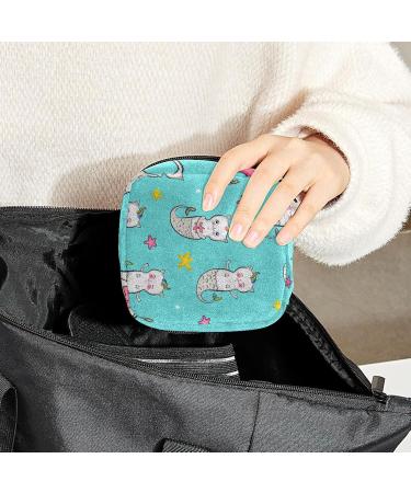 Shop Women's Bonds Stilling Pockets: Cute Unicorn Cat Mermaid Portable Period Kit for Girls - Ideal Feminine Product Bag - Buy Online on GoSupps.com