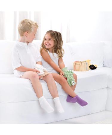 SmartKnitKIDS Seamless Sensory-Friendly Socks & Girls' Boy Cut Undies 3 Pack Pink/Purple/White 2X-Large & Medium - Buy Online on GoSupps.com