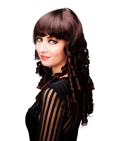 Buy WIG ME UP Lady's Baroque Colonial Style Wig Corkscrew Curls in Brown Mix Mahogany | Gothic Lolita YW60590-2T33 - International Shipping Available - Buy Online on GoSupps.com