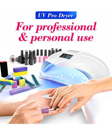 OVLUX 178W Professional UV LED Nail Lamp for Gel Polish - Nail Dryer with 42 LEDs and 4 Timer Settings - Buy Online on GoSupps.com