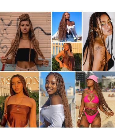 YDDM 26-Inch Pre-Stretched Braiding Hair Extensions - Jumbo Braids 3 Packs Brown Art Hair for Perfect Braids (26# & 30#) - Buy Online on GoSupps.com