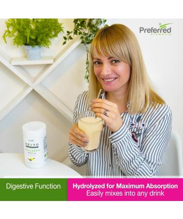 Keto Collagen Protein Powder with MCT Oil Keto and Paleo Friendly Grass Fed and Pasture Raised Hydrolyzed Collagen Peptides Fits Low Carb Diet and Keto Snacks KEYTO Vanilla Flavor - Buy Online on GoSupps.com
