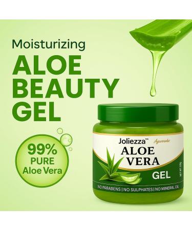 Aloe Vera Gel 99% Face Body Hair & Scalp Use 7.76 oz Each Pack of 2 7.76 Fl Oz (Pack of 2) - Buy Online on GoSupps.com