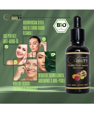 Organic Cactus Core Oil 100% Pure - Anti-Aging Face Hair & Nail Care | 30ml + Free Jade Gua Sha Massage Tool - Buy Online on GoSupps.com