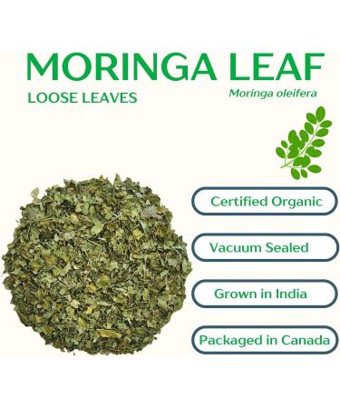 Organic Moringa Leaf Tea 375g Loose Cut Leaves Moringa Oleifera Premium Herbal Tea Caffeine-Free Versatile Herb for Tea & Culinary Use | DRAGONFLY HERBS - Buy Online on GoSupps.com