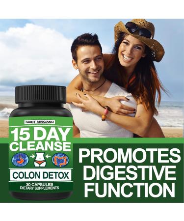 Saint Mingiano 15 Day Cleanse | Colon Detox - with - Water Away - Diuretic Water Pills - Buy Online on GoSupps.com