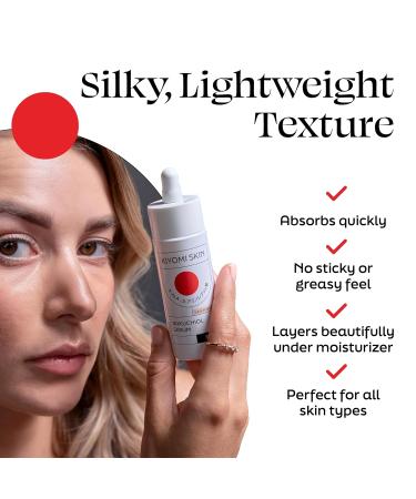 Kiyomi Skin Bakuchiol Face Serum - Gentle Retinol Alternative with 5-ALA, Niacinamide - Anti-Aging Formula for Fine Lines, Wrinkles, Even Skin Tone - Vegan Facial Serum for All Skin Types - 1 Fl Oz - Buy Online on GoSupps.com