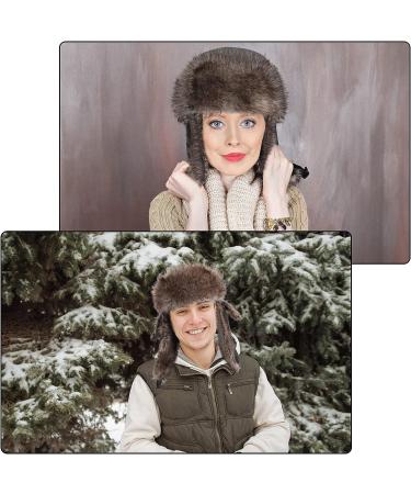 Russian Trapper Ushanka Hats - 3-Piece Set for Men and Women | Winter Bomber Eskimo Hat with Ear Flaps | Windproof and Warm | Classic Style - Buy Online on GoSupps.com