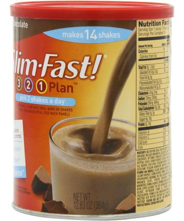 Slimfast Powder Milk Chocolate 12.83 oz - Weight Loss Shake Mix Keto Friendly International Shipping Available - Buy Online on GoSupps.com