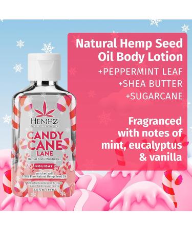 Hempz Limited Edition Peppermint Candy Cane Herbal Body Lotion - Hydrating Holiday Moisturizer for Dry/Sensitive Skin (2.25 Oz - Buy Online on GoSupps.com